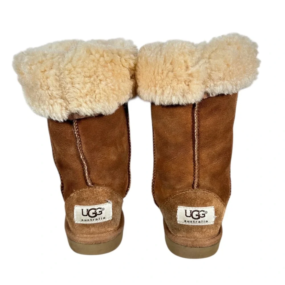 UGG Classic Tall Shearling Lined Sheepskin Boots in chestnut